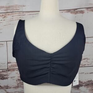 NWPT Lands End V-neck Underwire Bikini Top Size 14D